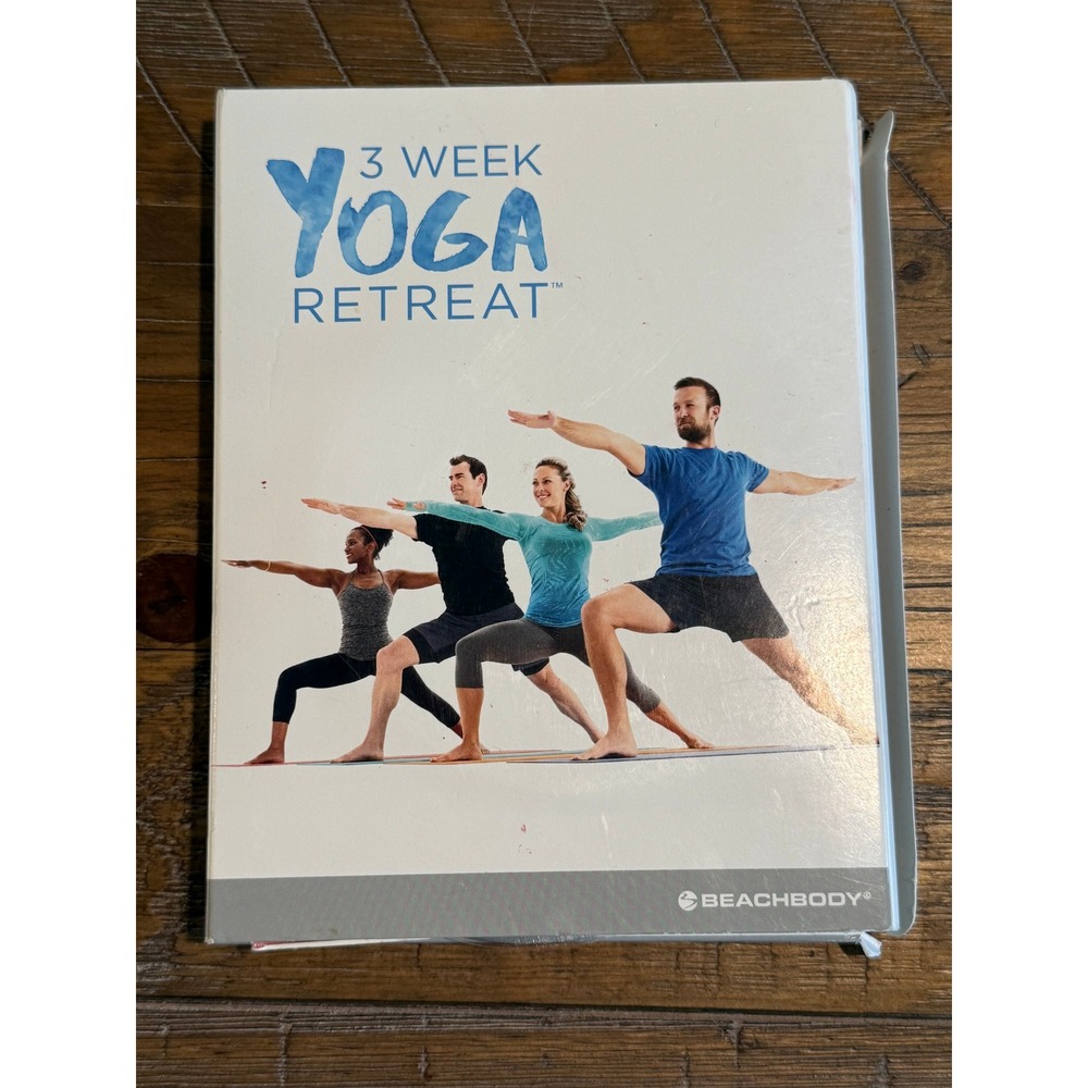 Beachbody‎ 3 Week Yoga Retreat DVD Set Pose Tracker Guides Workout Exercise LOT